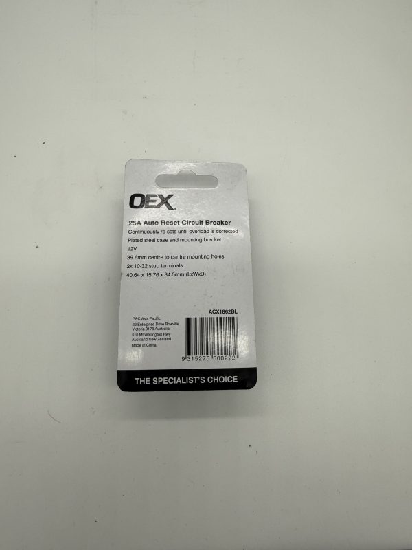 25A Auto reset Circuit Braker - Image 3