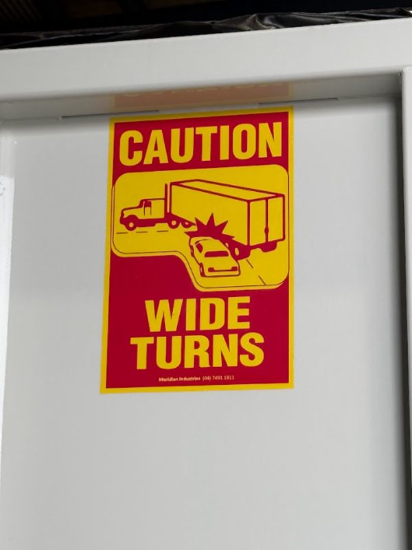Wide turn sticker - Image 2